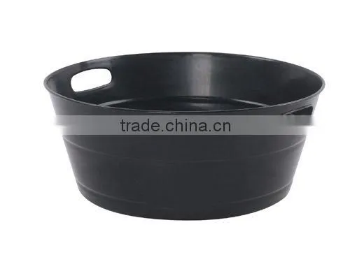 big size plastic laundry basket with holder