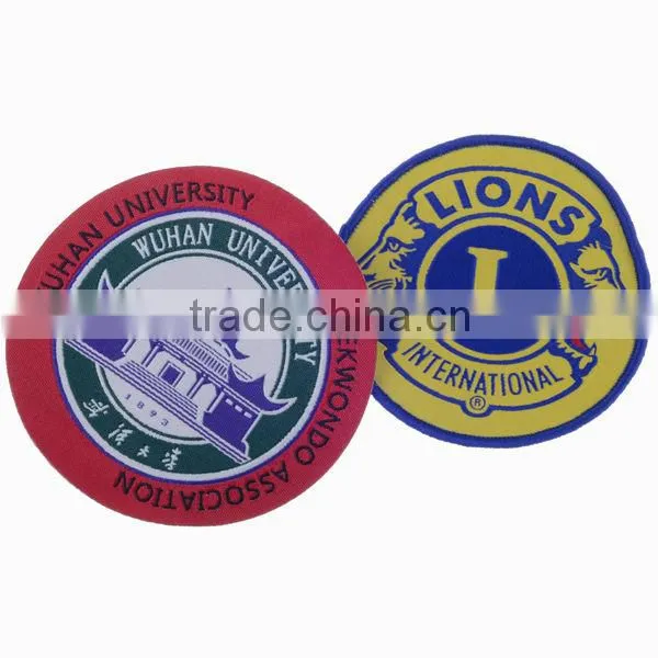 High quality custom apparel woven badge