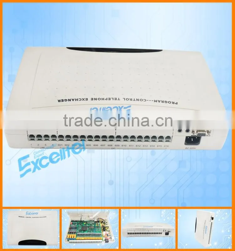 Excelltel / PABX /mini pbx System /CP832-416/for hotel pbx /4 CO lines 16 extensions/Billing software management