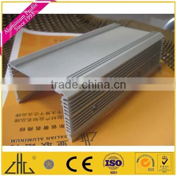 Wow!!cnc anodized industrial aluminium profile tube trapezoid for robot with punching holes, 6061 t8 aluminium extrusion for LED