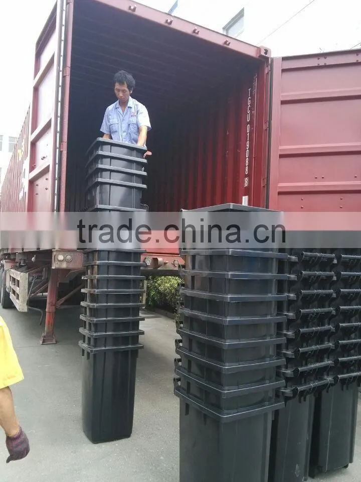 Plastic 13gallon to 42gallon round trash bin,advertising trash bin with lids ,Plastic round garbage bin
