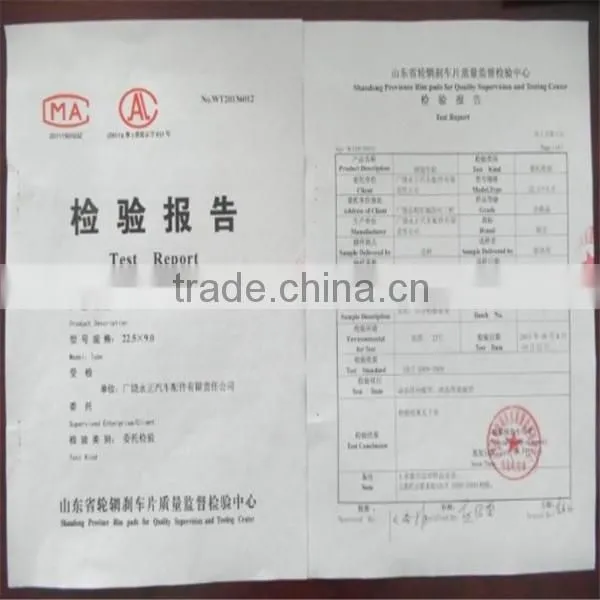 volvo truck parts 22.5x7.50