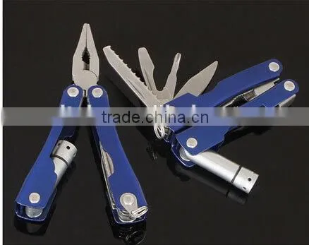 OEM multi survival keychain pliers with led flashlight