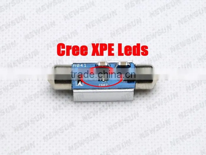 Best replacement for luggage light C5W led taxi dome light, fit for 24V car c ree led festoon lighting 36mm/39mm/42mm/31mm