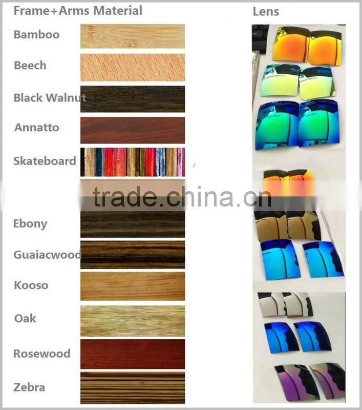Handmade wood sunglasses skateboard wooden glasses eyewear frames in China high quality custom wood sunglasses