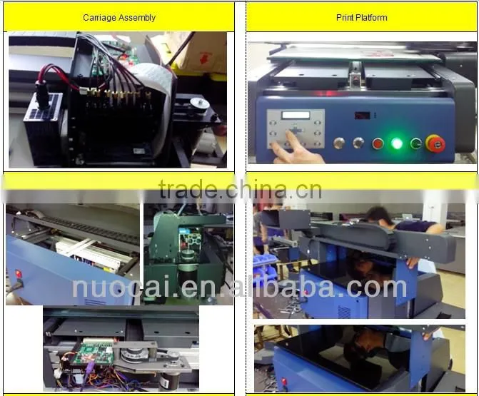 2014 New digital textile flatbed printing machine NC-0604 for plastice/ PVC card