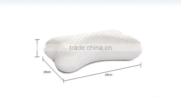 XD-KO001 65D 100% natural latex car massage pillow/car neck pillow with size 30*20*10