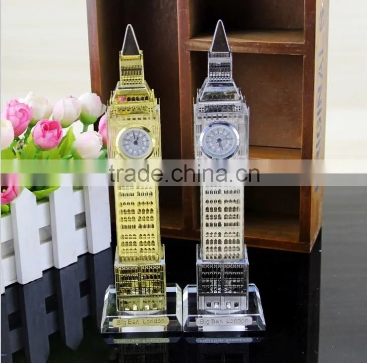 Crystal Wedding Decoration&Gift Use and Polished Technique Crystal Eiffel Tower Souvenirs