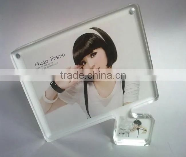Modern design mini acrylic chinnese girl sex picture frame stand