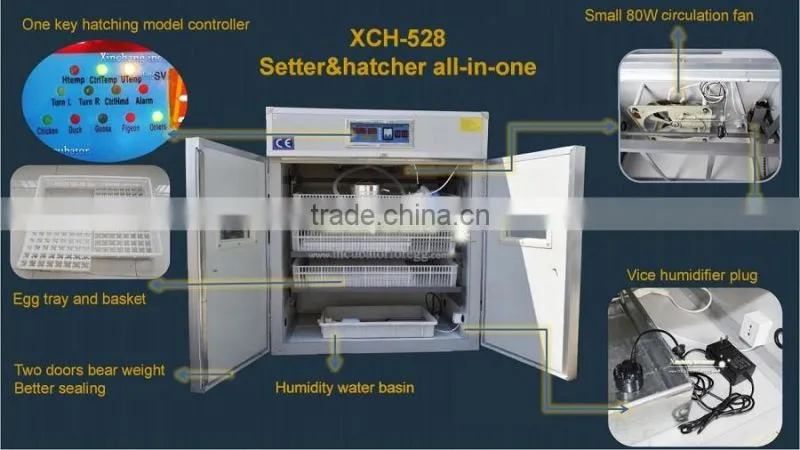 top selling 500 chicken hatching incubator fan CE approved