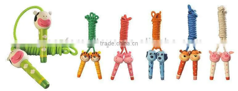 Rope with Wooden Handle Skipping Rope