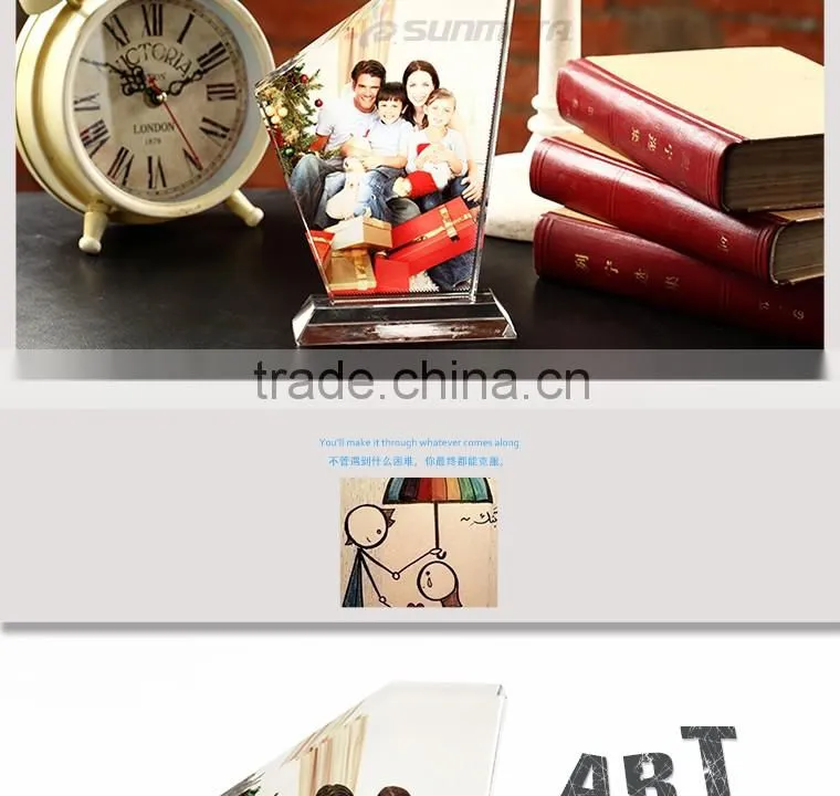 Wholesale Alibaba Sublimation Photo Frame Crystal Home Decorative Items