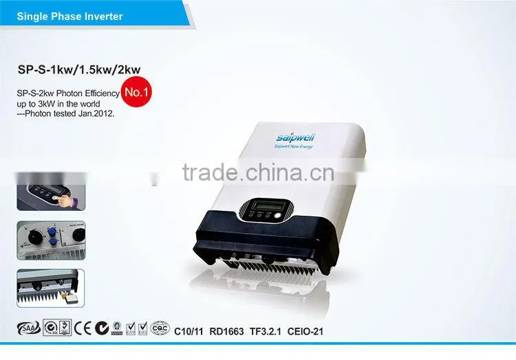 2014 Hot Sale Single Phase Solar Grid Tie Inverter 2kw