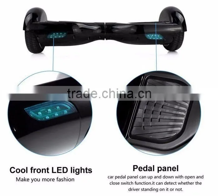 Black Self Balancing Scooter Hoverboard Swegway Style Bluetooth LED Including Samsung Battery
