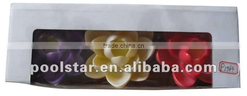 Purple PVC Swimming Floating Pool Light, LED Flower Light P1964