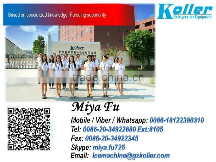 2015 NEW ! Koller industrial 15tons ice block making machine with coil pipe evaporator and 10kg ice