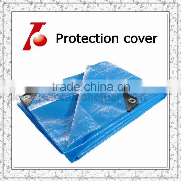 strip style Both Sides Coated Fabric with PE/ PE Tarpaulin