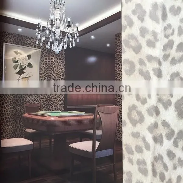 leopart print vinyl wallpaper