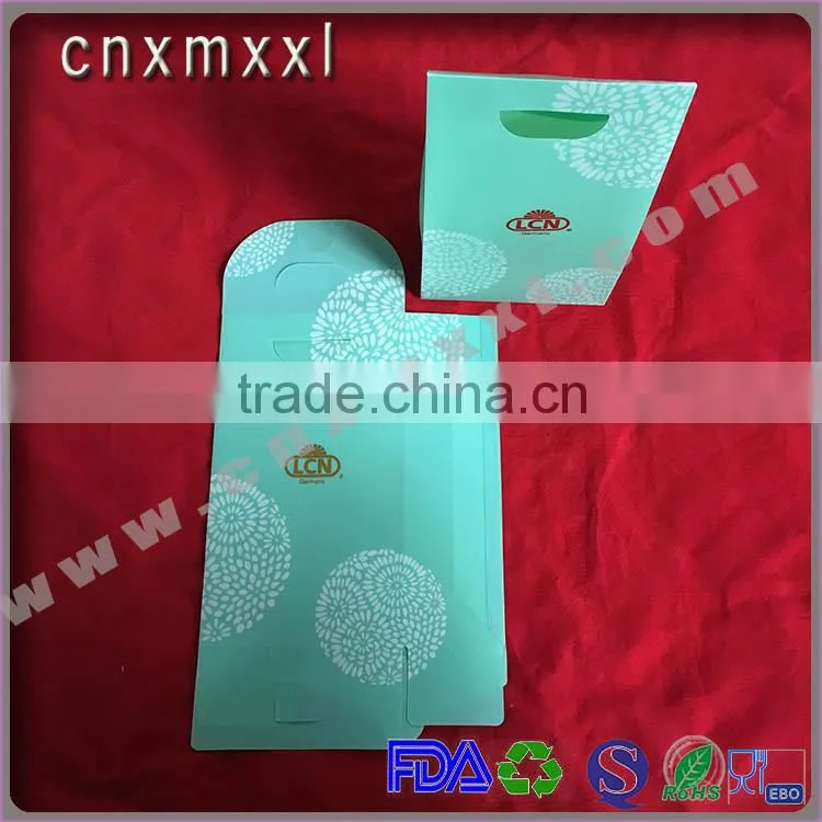 Brand new blue recyclable high quality gift packaging box with great price