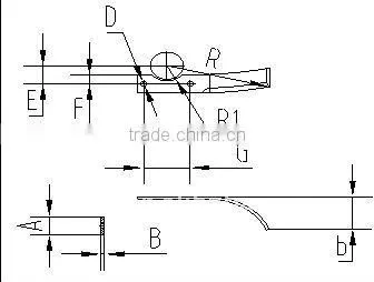 Farm rotary cutter blade farm stubble cleaner