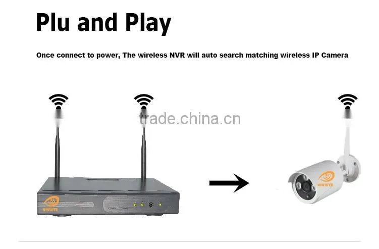 2016 China New Year Top 10 Hot selling home security camera system Wifi IP Camera 4ch wifi camera kits