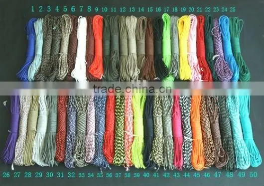 High tensile Camping cord 100FT (31M) 50 Colors Survival cord PRC-1009