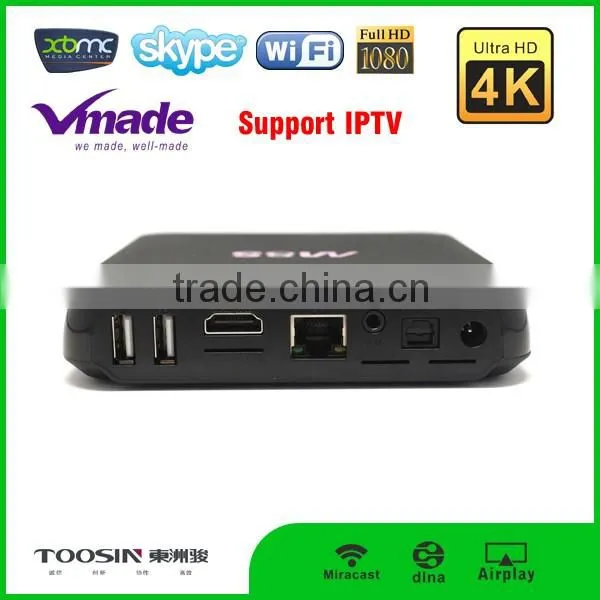 factory direct price Amlogic S812 CBMC Quad core 2G+8G 5G WIFI BIUETOOTH INTERNET SET TOP BOX smart android tv box