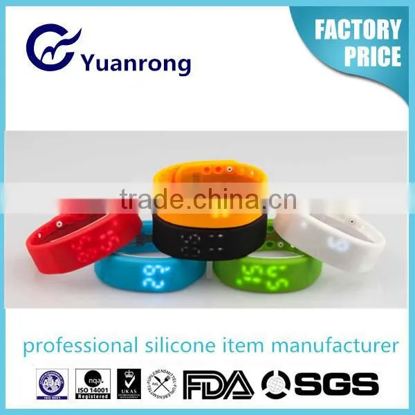 Hot Bracelets Silicone Smart Calorie CalculatorTemperature Sleep Monitor Wristband