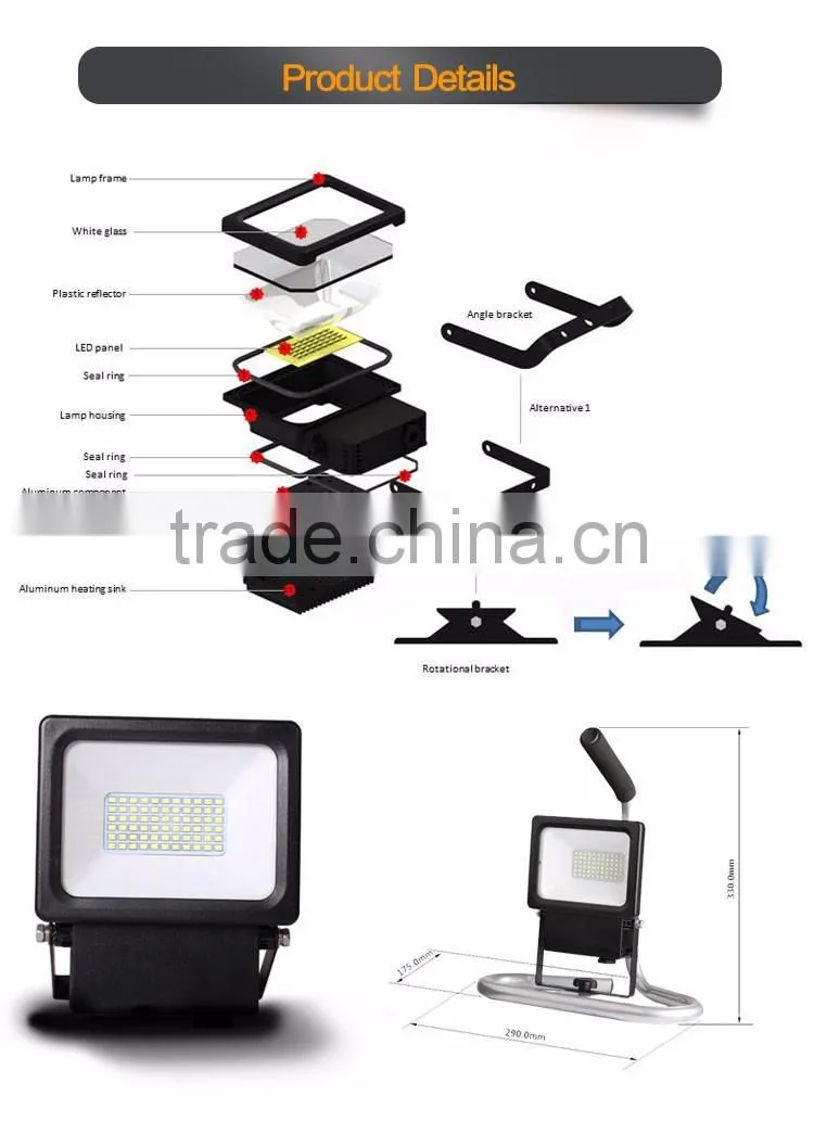 High bright 20W L stand LED Floodlight