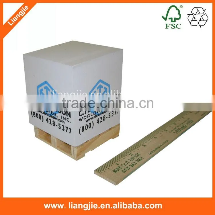 Custom memo paper cube ,wooden pallet memo cube