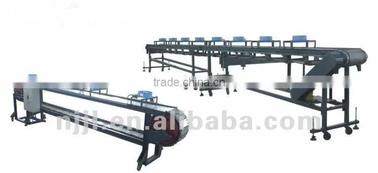 the conveyor dedicated to the cast film twin-screw extruder