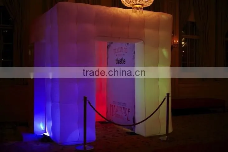 Hot Selling!! High Quality LED Lighting Photo Booth Inflatable Tent