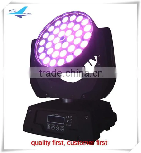 moving led dj lights 36*18w rgbwa uv 6 in1 led moving head zoom,led moving head