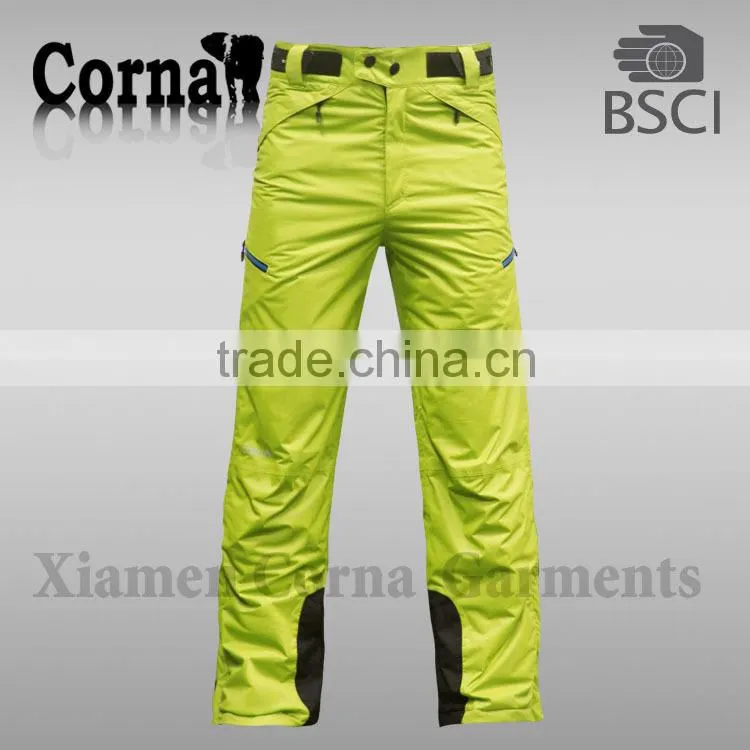 Top quality 100% polyester winter ski wear european style fashion pants with high quality