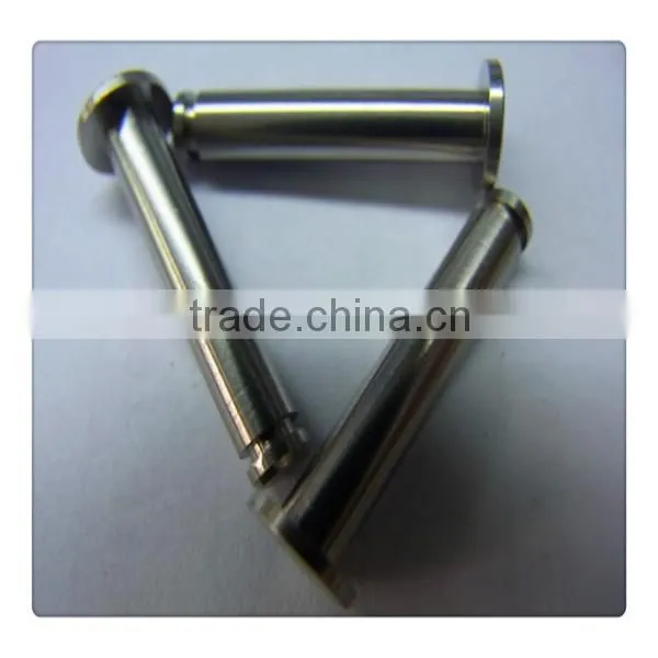 Stainless steel yellow Zinc plated cnc parts for Auto ignition part