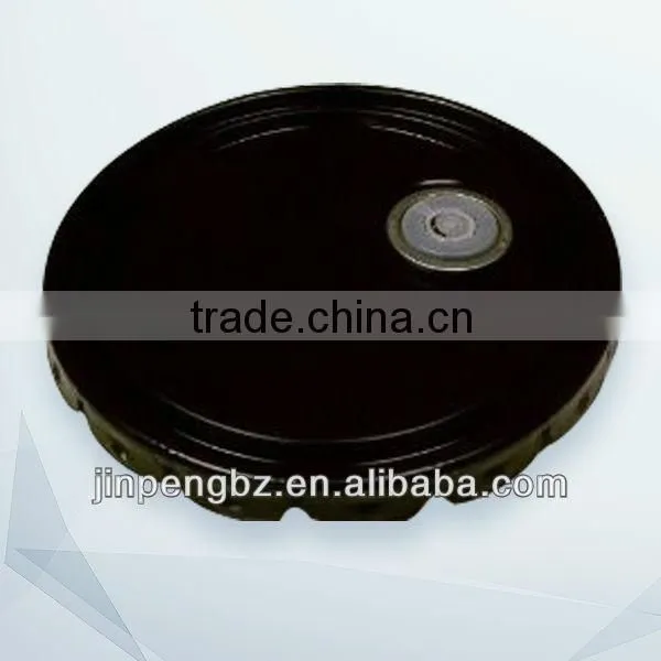 printed painting round metal tin pail with lid