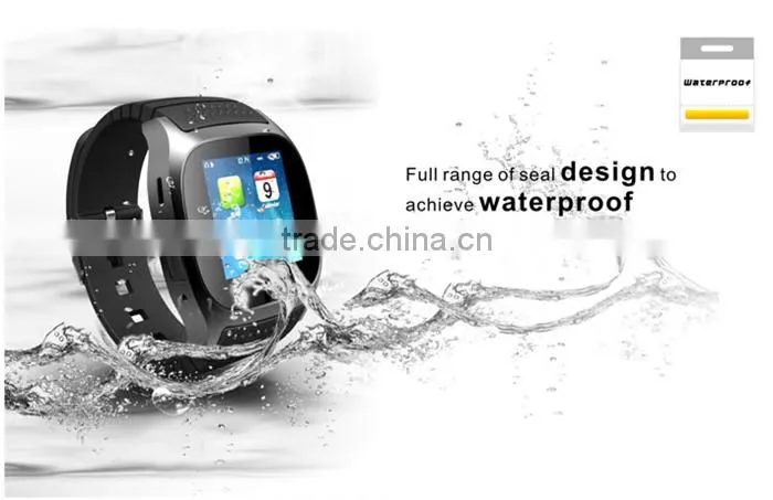 2016 hot waterproof Bluetooth Smartwatch M26 Smart watch for Android IOS