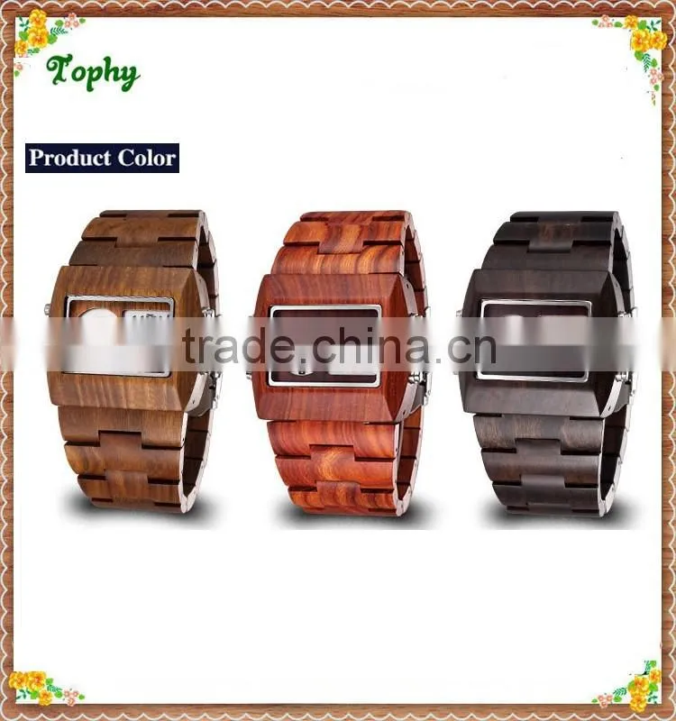 2016 red sandalwood wooden watch men for sales