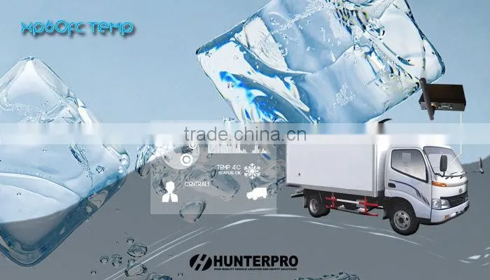 GPS tracker with temperature sensor for refrigerated trucks with accurate capacitance sensor, multiaccessory, data logger-XP60FC