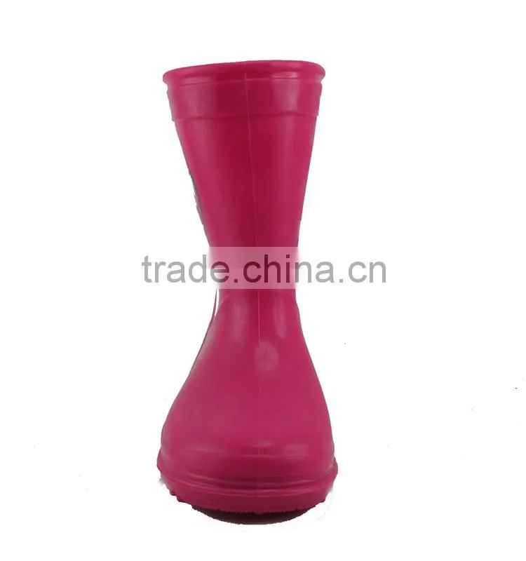 Girl pure color light pvc rain boots cheap PVC rain boots