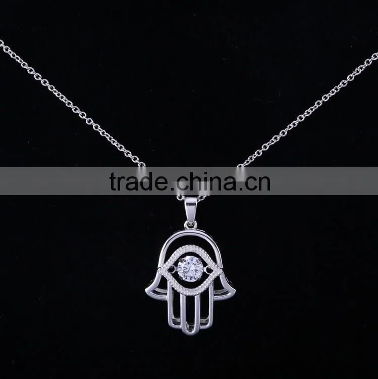 Wholesale Lady Womens's solid 925silver Pendant necklace Fashion jewelry