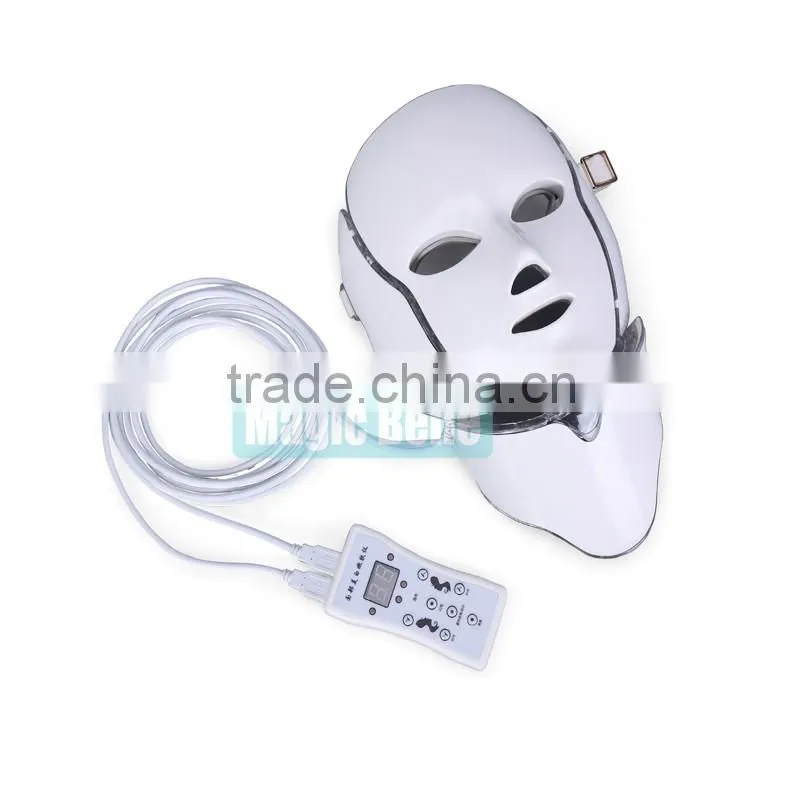 2016 hot sale Skin Rejuvenation led pdt bio-light therapy 7 color lights led facial mask pdt for salon use