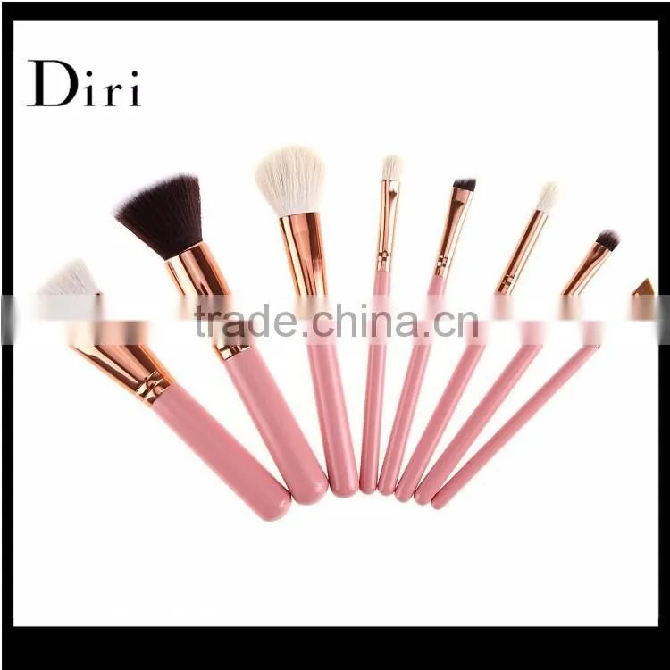 Private Lable New Fashion girls Pink Makeup Brush Set