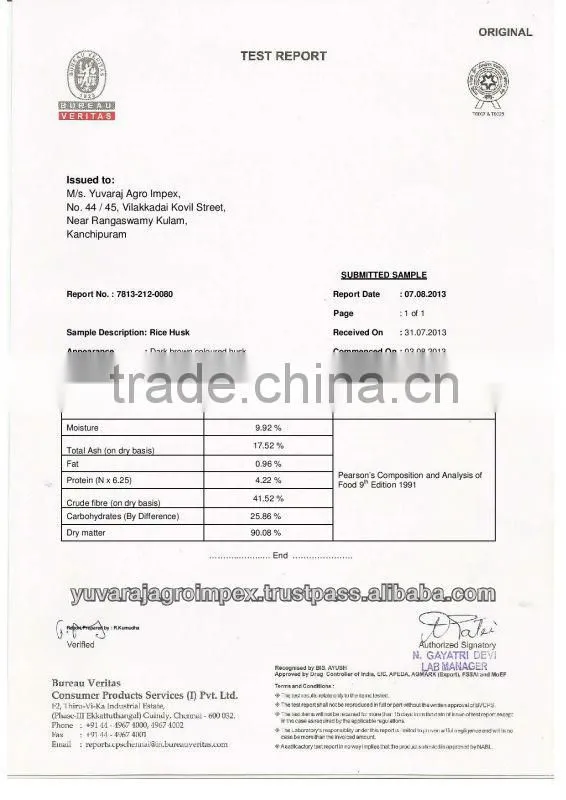 Rice Husk for Paper Products