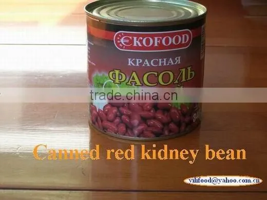 canned preserved red kidney bean in brine