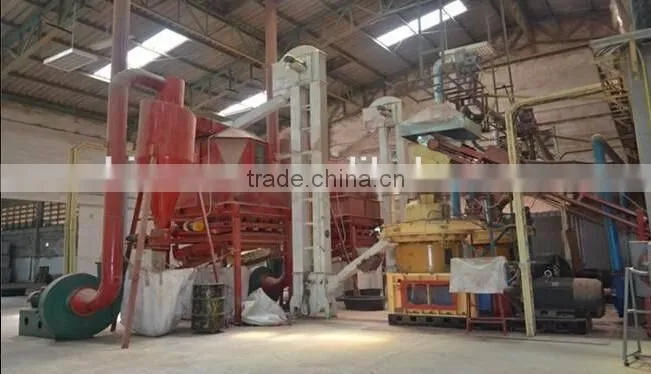 Larger complete biomass fuel pellet mill line