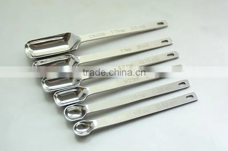 17cm length steel magnetic measuring spoon for coffee powder