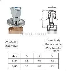 Y BRASS STOPCOCK PLUMBING FORGED GATE VALVE