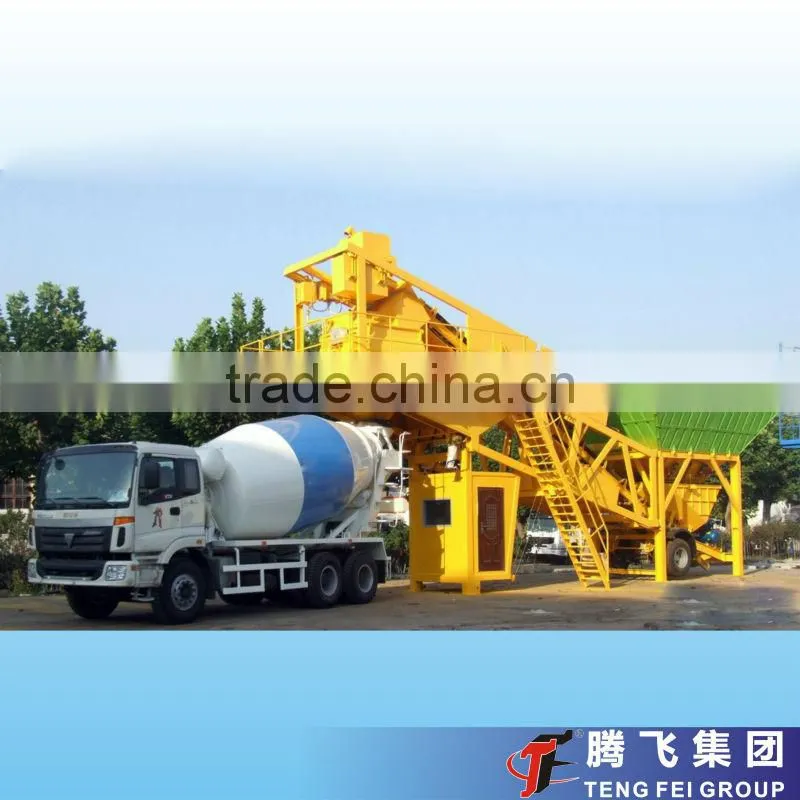 Mobile concrete mixing station / yhzs25 concrete batching plant
