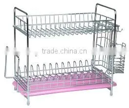 2 tier Metal dish rack with tray